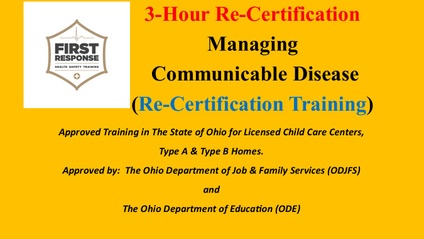 Product image for 3-Hr Managing Communicable Diseases (Re-certification Training)