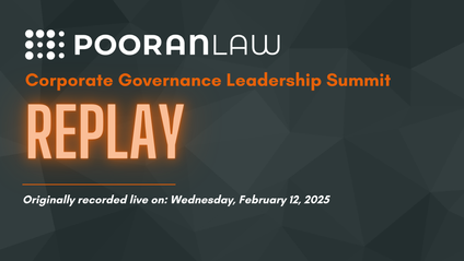 Product image for REPLAY: PooranLaw's Corporate Governance Leadership Summit 