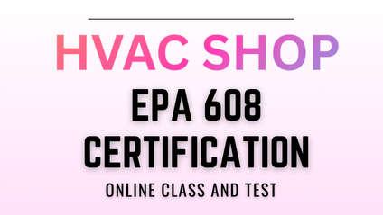 Product image for HVAC SHOP EPA 608 Universal Certification