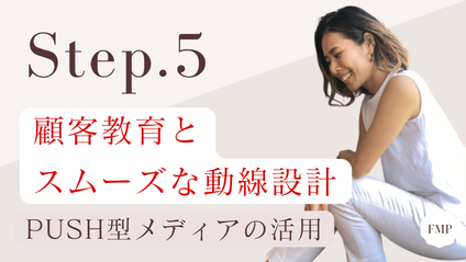 Product image for 【Step.5】顧客教育とスムーズな動線設計｜PUSH型メディア活用