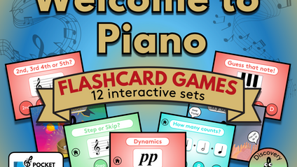 Product image for Flashcards | Welcome to Piano