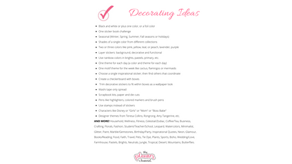 Product image for 425 Planner Decorating Theme Ideas