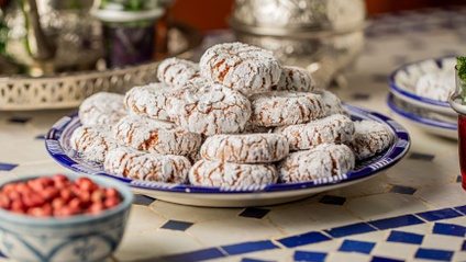 Product image for Moroccan Peanut Crinkle Cookies (Ghriba d Kawkaw)