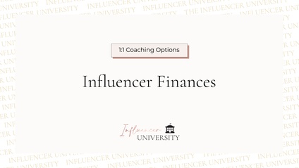 Product image for Influencer Finances