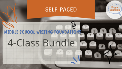 Product image for Self-Paced Middle School Writing Foundations (Full 4-Course Series)