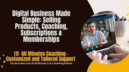 Product image for (1) 60 minutes 1-on-1 Coaching and Mentoring