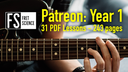 Product image for Fret Science Patreon PDF Lessons - Year One