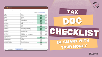 Product image for Tax Document Checklist Template - USA
