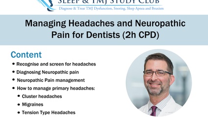 Product image for Prof Steven Bender: Managing Headaches and Neuropathic Pain for Dentists