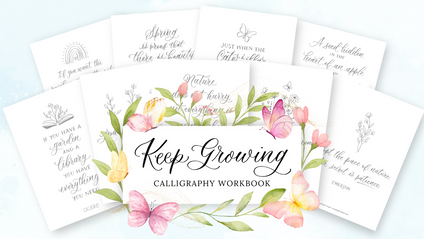 Product image for Keep Growing Calligraphy Workbook