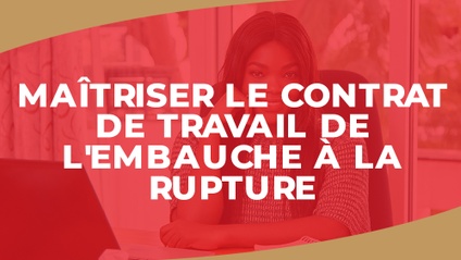 Product image for IGTC01RH - Maîtriser le contrat de travail de l'embauche à la rupture (FR)