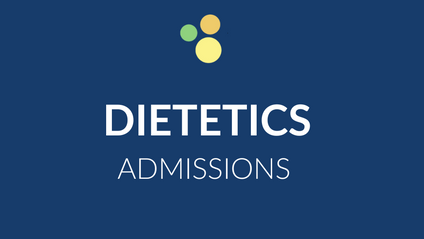 Product image for Dietetics Admissions