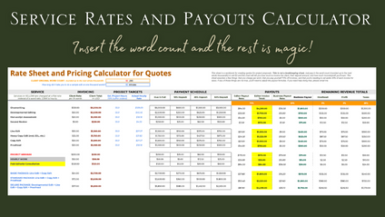 Product image for Editorial Rate Calculator