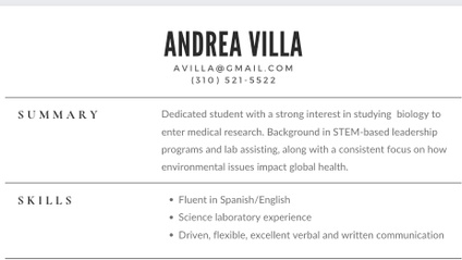 Product image for Academic Resume Template
