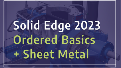 Product image for Solid Edge 2023 Ordered Basics + Sheet Metal