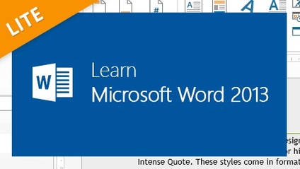 Product image for Introduction to Microsoft Word 2013