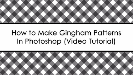 Product image for How to make gingham patterns in Photoshop