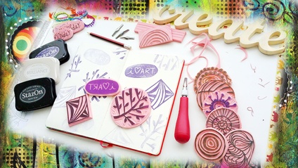 Product image for Stamp Carving Amazing! (3hr video workshop for beginners)