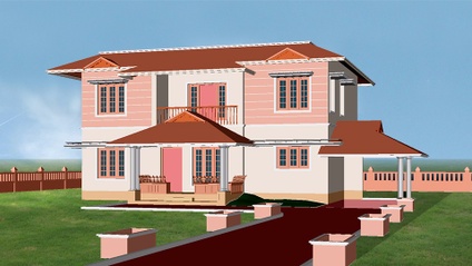 Product image for 4. DOUBLE STORIED 3D HOUSE PROJECT
