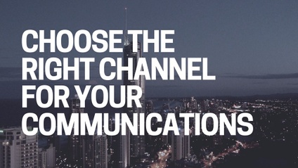 Product image for Choose the right channel for your communications