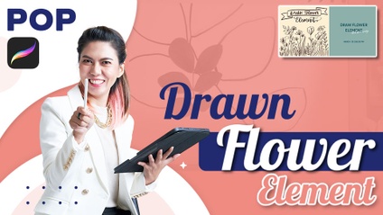 Product image for Draw Flower Element - “วาดเส้นเป็นดอกไม้”