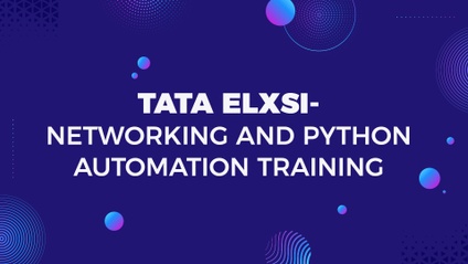 Product image for ILO 610- Tata Elxsi- Networking and Python Automation training