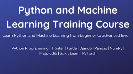 Product image for Python and Machine Learning Training Course