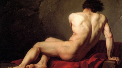 Product image for Recreation of Jacques-Louis David's "Patroclus" by master artist Cheryl Kline