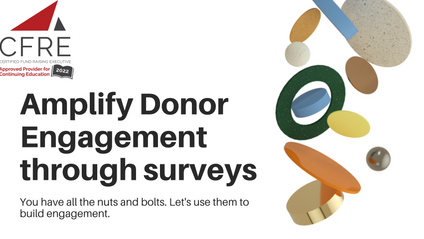 Product image for WEBINAR: Have you done a donor survey lately?