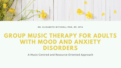 Product image for Group music therapy for adults with mood and anxiety disorders