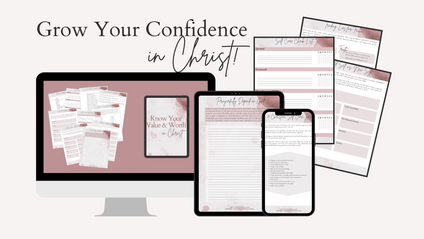 Product image for Grow Your Confidence in Christ {Worksheet Bundle}