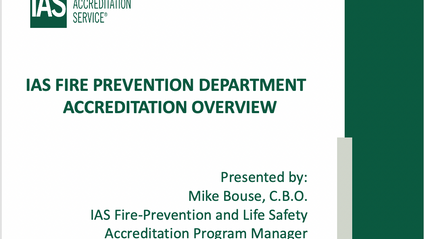 Product image for Fire Prevention Department Accreditation Overview (FPD)