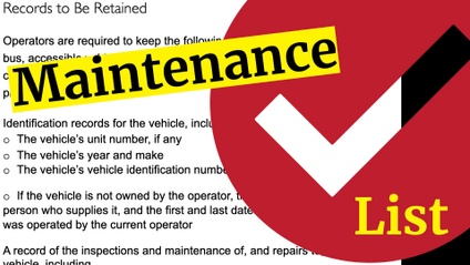 Product image for Maintenance File Checklist