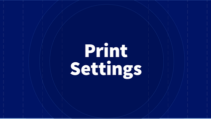 Product image for Print Settings