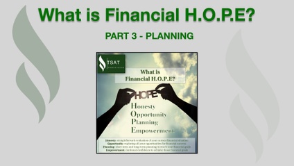 Product image for What is Financial H.O.P.E.? Part 3 - PLANNING