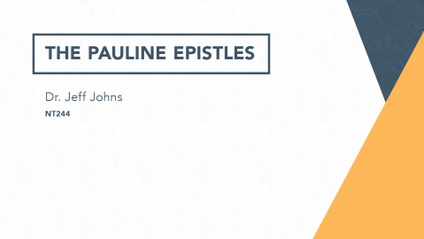 Product image for NT244 - The Pauline Epistles