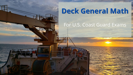 Product image for Deck General Math for U.S. Coast Guard Exams