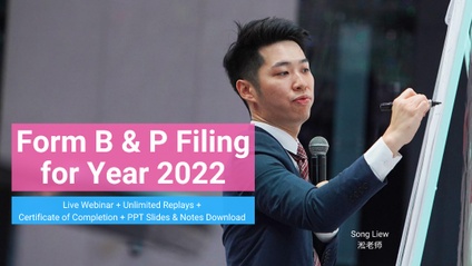 Product image for (English) Form B & P Filing for Year 2022 by Song Liew Tzen Hsiung 淞老师 (ANC Group)