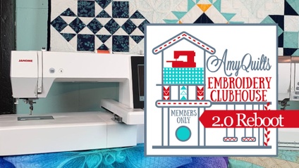 Product image for AmyQuilts Embroidery Clubhouse 2.0