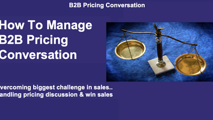 Product image for Winning B2B Sales Pricing Discussion