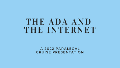 Product image for The ADA and the Internet