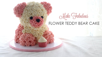 Product image for Flower Teddy Bear Cake