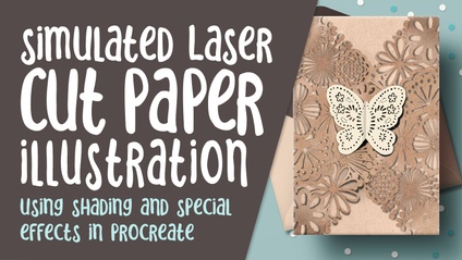 Product image for PRO 038 - Simulated Laser Cut Paper in Procreate Using Brushes