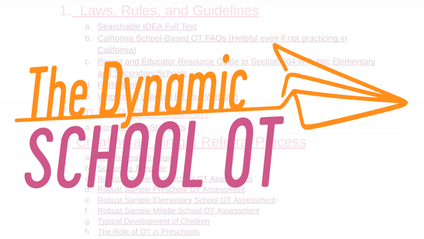 Product image for The Dynamic School OT Resource Bundle
