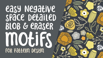 Product image for Easy Negative Space Florals with the Blob Brush and Eraser in Illustrator
