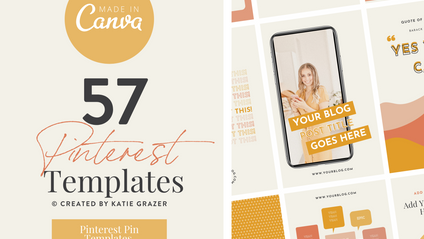 Product image for Katie Grazer's Pin Templates