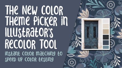 Product image for The Theme Picker in Illustrator's Recolour Tool