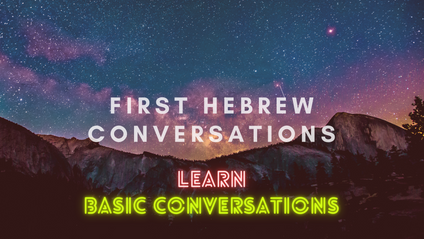 Product image for First Hebrew conversations
