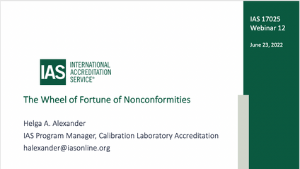 Product image for 17025 QMS Short Webinar 12 - The Wheel of Fortune of Non-Conformities