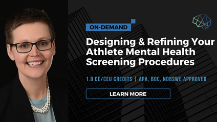 Product image for Designing & Refining Your Athlete Mental Health Screening Procedures